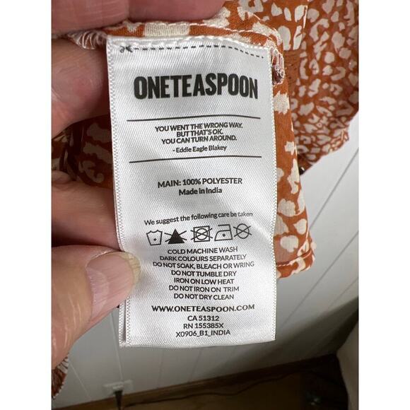 One Teaspoon Night Prowler Mini Dress in Tobacco NWT SZ XL - Picture 9 of 10